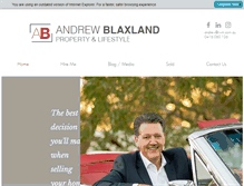 Tablet Screenshot of andrewblaxland.com